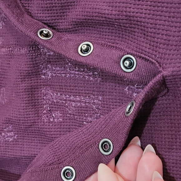 PINK Victoria's Secret Burgundy Pajama Onesie - Picture 9 of 14